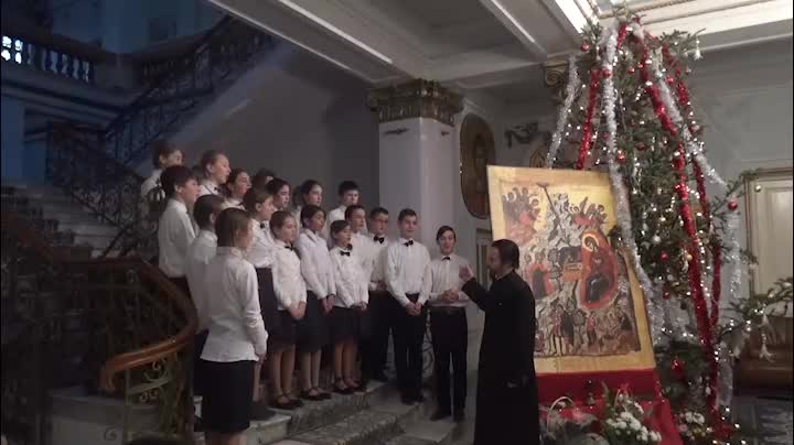 Colindători la Reședința Mitropolitană - Parohia Cioca Boca, jud. Iași