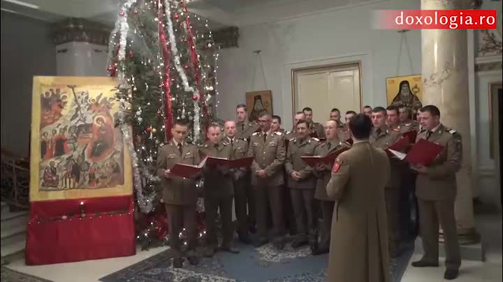 Colindători la Reședința Mitropolitana - Corul „Străjerii”, Brigada 15 mecanizată, Podu Înalt