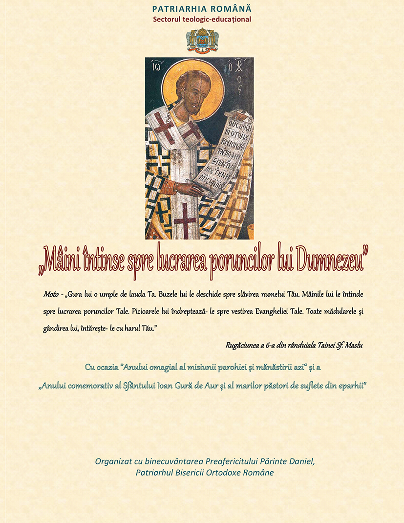 Concursul naţional de miniproiecte cu caracter misionar‐filantropic „Mâini întinse spre lucrarea poruncilor lui Dumnezeu”