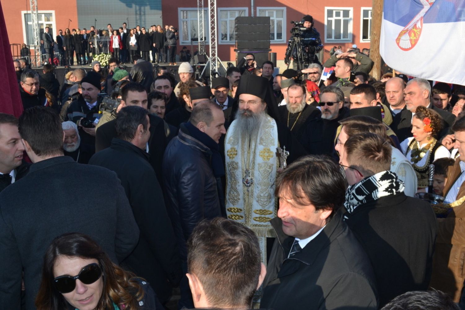 Premierul sârb Aleksandar Vucic în vizită la mănăstirea Gračanica din Kosovo