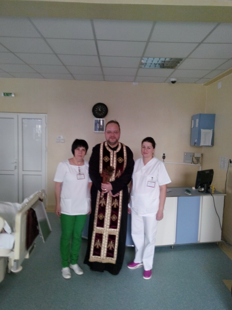 Hram la biserica Spitalului Municipal din Paşcani