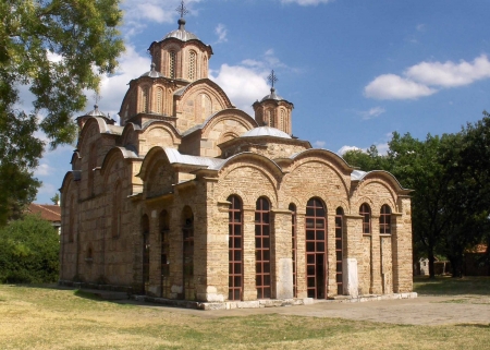 Premierul sârb Aleksandar Vucic în vizită la mănăstirea Gračanica din Kosovo