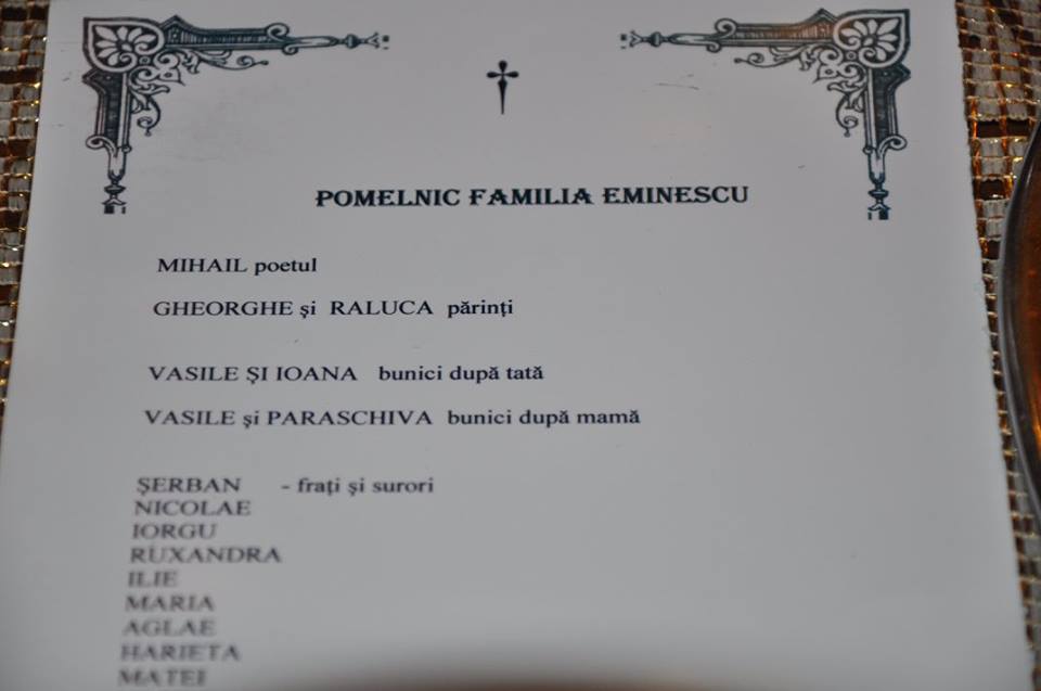 165 de ani de la naşterea lui Eminescu, comemoraţi la Schitul Vovidenia