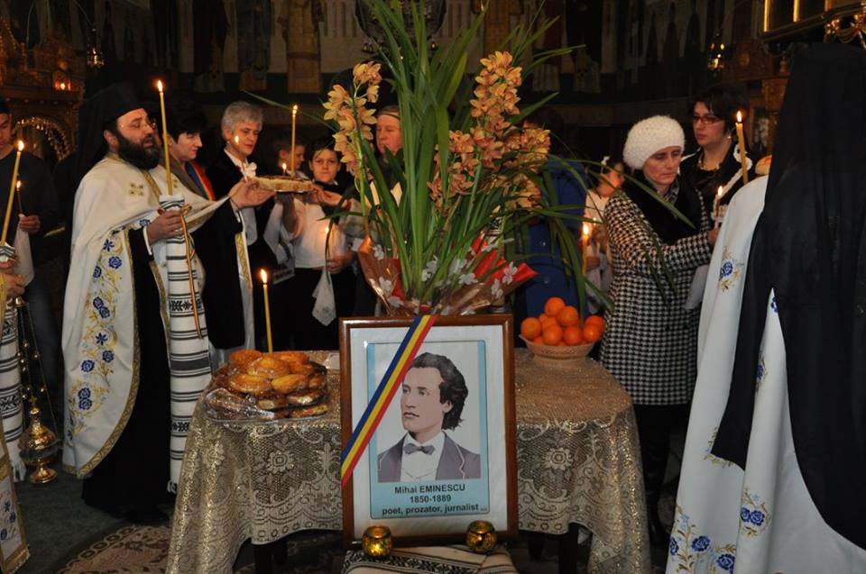 165 de ani de la naşterea lui Eminescu, comemoraţi la Schitul Vovidenia