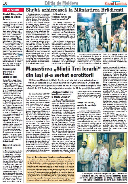 Ediţia de Moldova a „Ziarului Lumina“ împlineşte şase ani