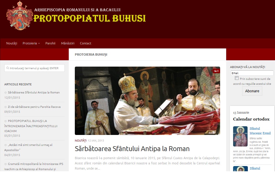 Protopopiatul Buhuşi are un nou site