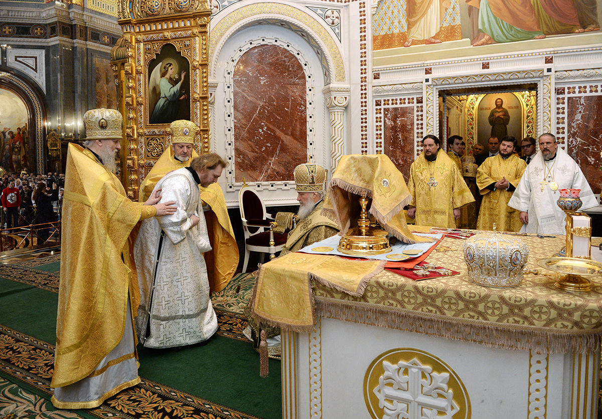 Preaferictul Ioan al X-lea și Patriarhul Kiril au slujit împreună, la Moscova