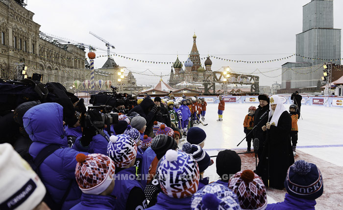 Patriarhul Chiril a binecuvântat Turneul de Hochei pe Gheață pentru Copii