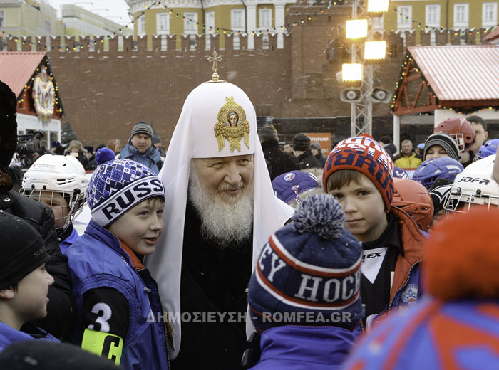 Patriarhul Chiril a binecuvântat Turneul de Hochei pe Gheață pentru Copii