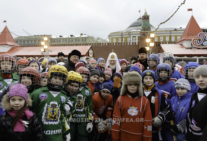 Patriarhul Chiril a binecuvântat Turneul de Hochei pe Gheață pentru Copii