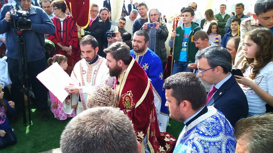 Punerea pietrei de temelie a noului locaș de cult din Alcazar de San Juan