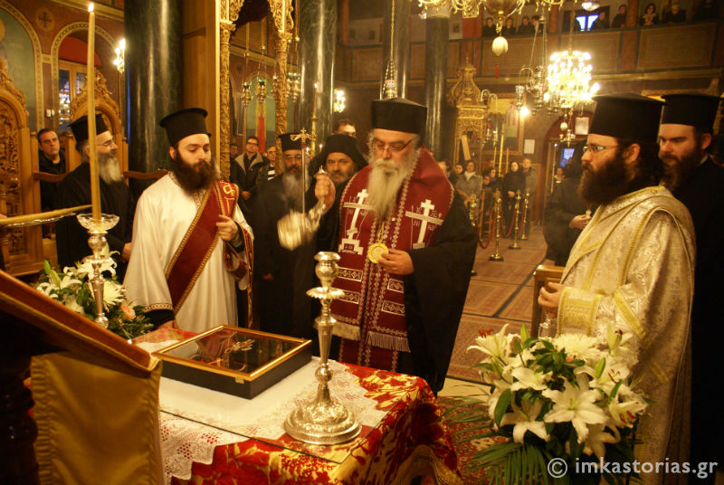 Credincioșii greci din Kastoria au primit brâul și schima monahală a Sfântului Paisie Aghioritul