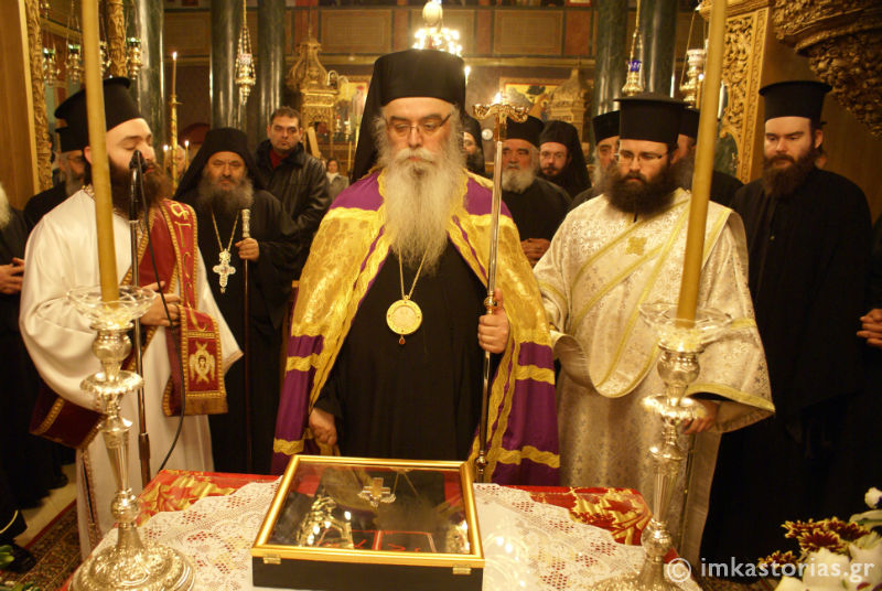 Credincioșii greci din Kastoria au primit brâul și schima monahală a Sfântului Paisie Aghioritul