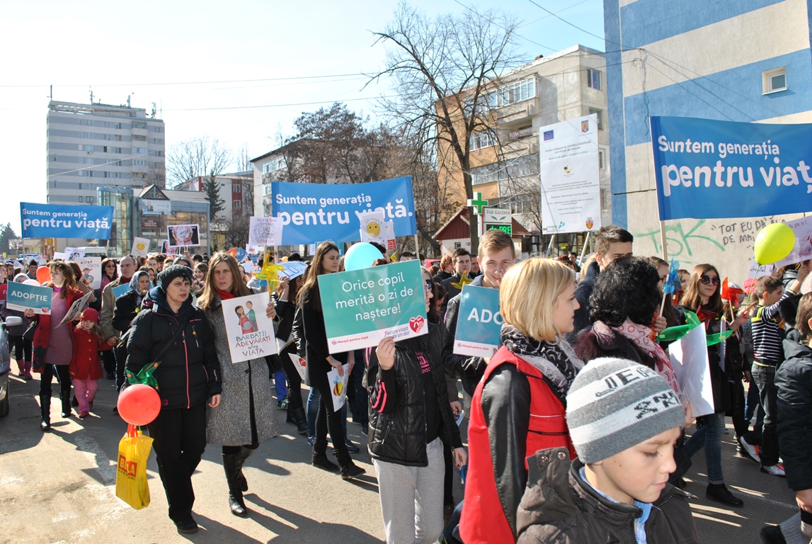 Marşul Pentru Viaţă sub cerul Botoşanilor