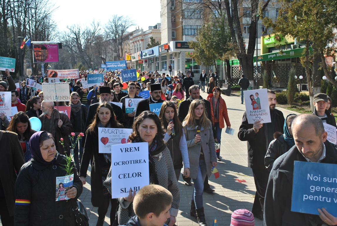 Marşul Pentru Viaţă sub cerul Botoşanilor