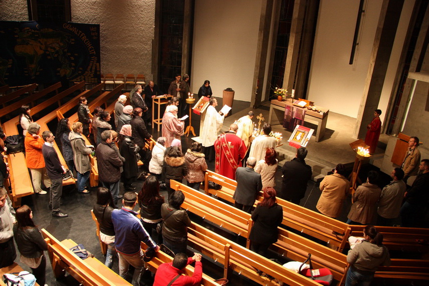 Primul Maslu de obște în parohia „Sf. Mc. Mina“ din Freiburg