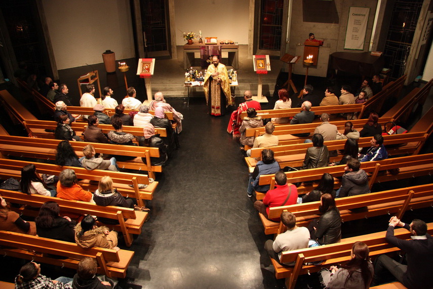 Primul Maslu de obște în parohia „Sf. Mc. Mina“ din Freiburg