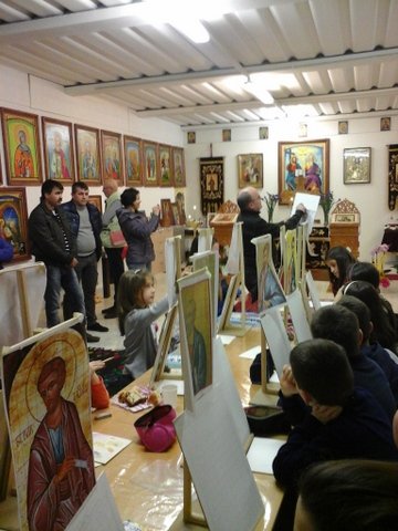 Curs de pictură „Icoana Ortodoxă - urcuş spre cer” în Parohia Prata di Pordenone, Italia