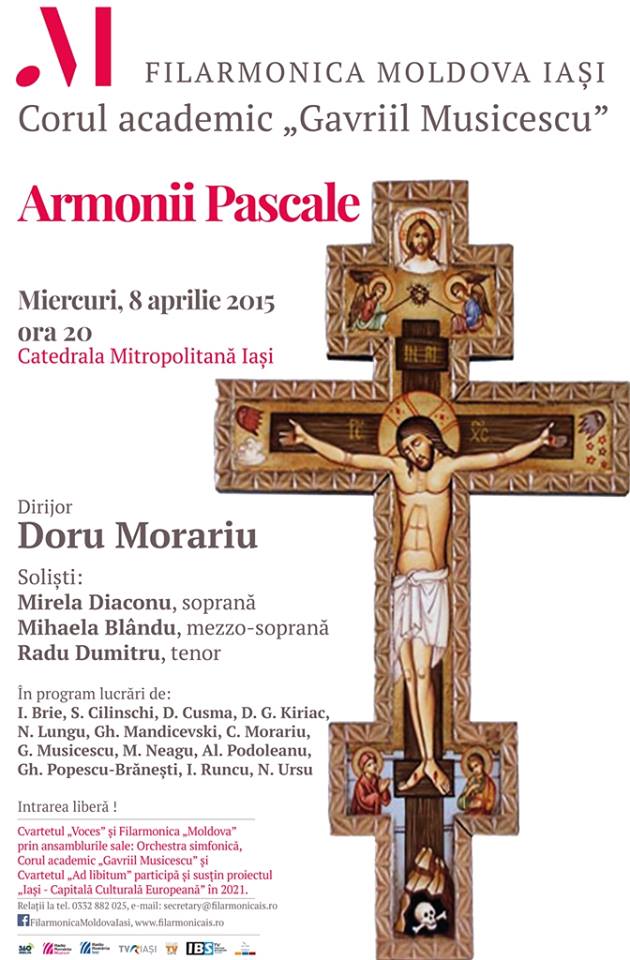 Concert dedicat sărbătorii Învierii, la Iaşi