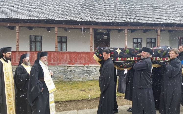 Arhid. Sebastian Barbu Bucur a fost înmormântat la Mănăstirea Cheia