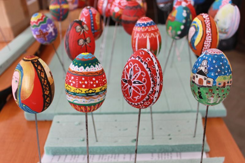 Concursul de încondeiat ouă „Bucuria Învierii” la Curtea de Argeș