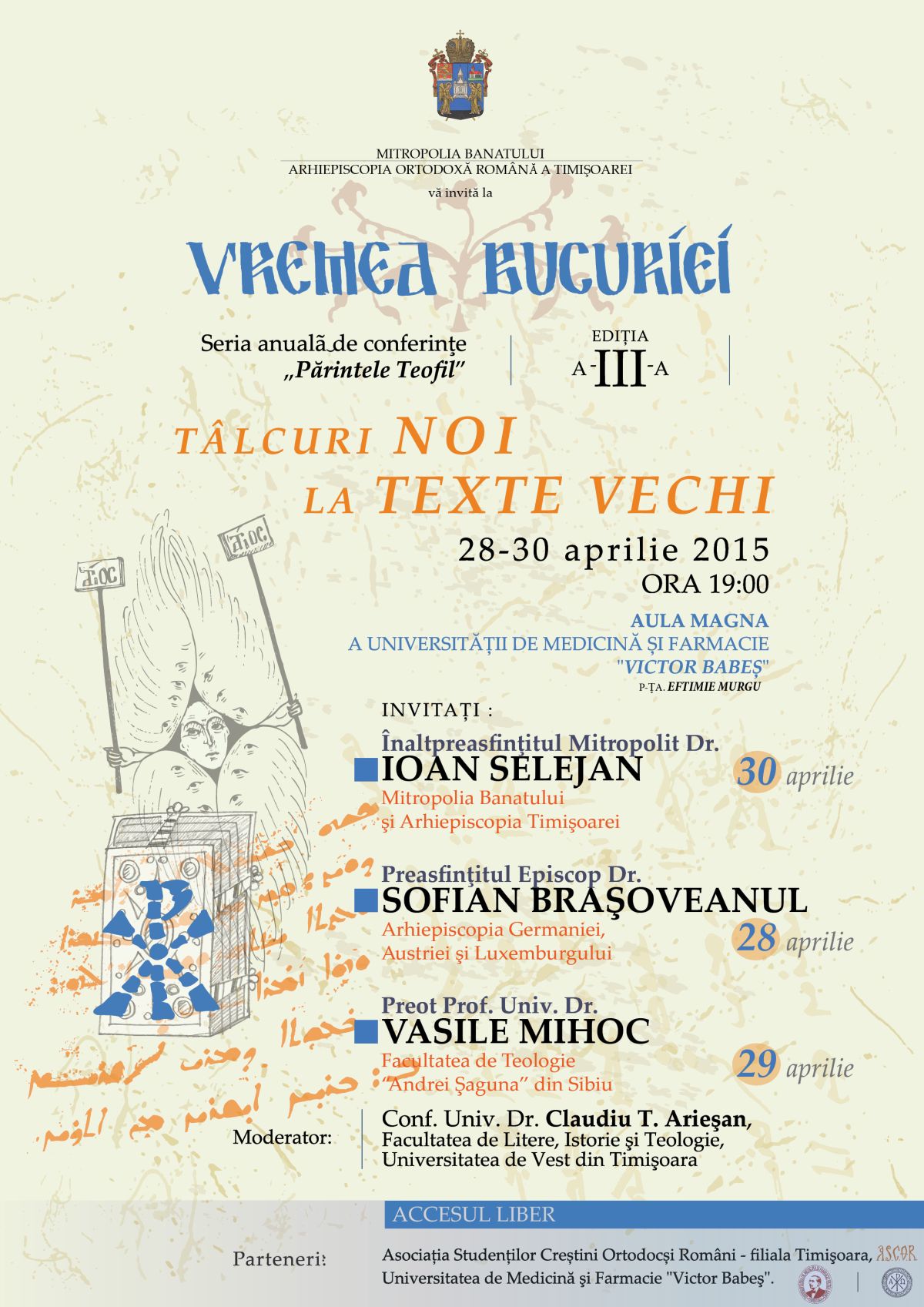 Conferințe dedicate memoriei părintelui Teofil Conferințe dedicate memoriei părintelui Teofil