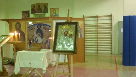 Icoana Maicii Domnului de la schitul Prodromu în parohia „Zămislirea Maicii Domnului” din Roma