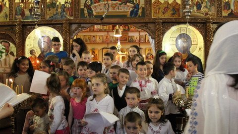 Icoana Maicii Domnului - Prodromița în parohia „Înălțarea Sfintei Cruci” din Roma