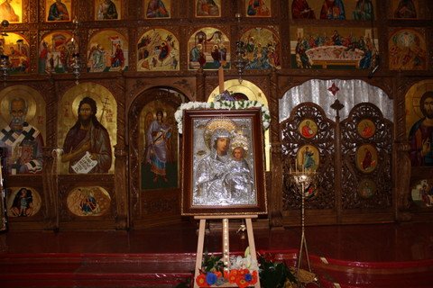 Icoana Maicii Domnului - Prodromița în parohia „Înălțarea Sfintei Cruci” din Roma