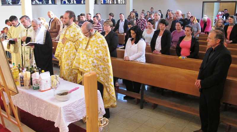 Slujire arhierească la Viena şi hirotonie întru preot pentru noua parohie din St. Pölten, Austria