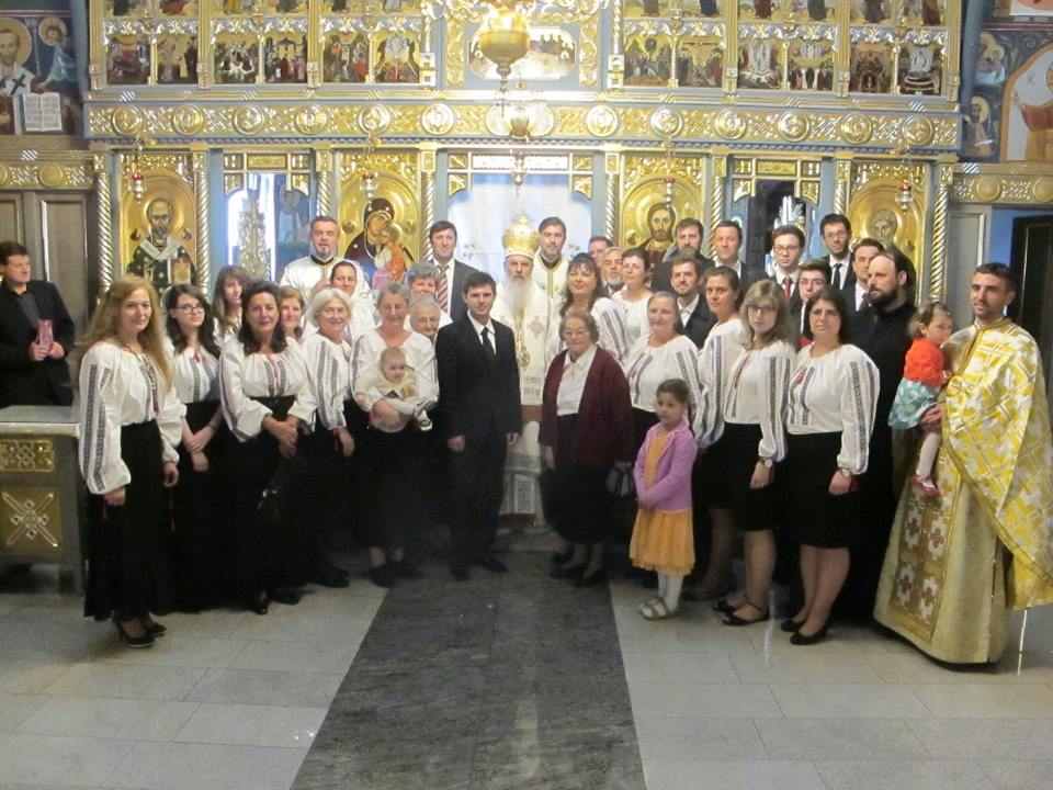 Slujire arhierească la Viena şi hirotonie întru preot pentru noua parohie din St. Pölten, Austria