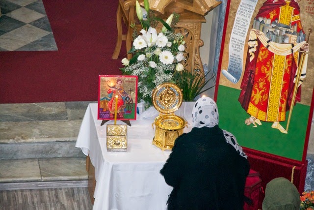 Moaştele Sfântului Ierarh Calinic de la Cernica în parohia Pinerolo