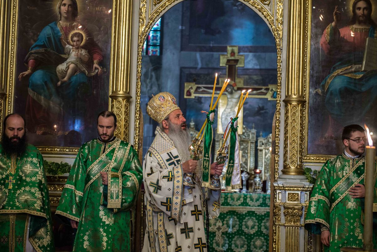 Pogorârea Duhului Sfânt la Catedrala Mitropolitană din Iași