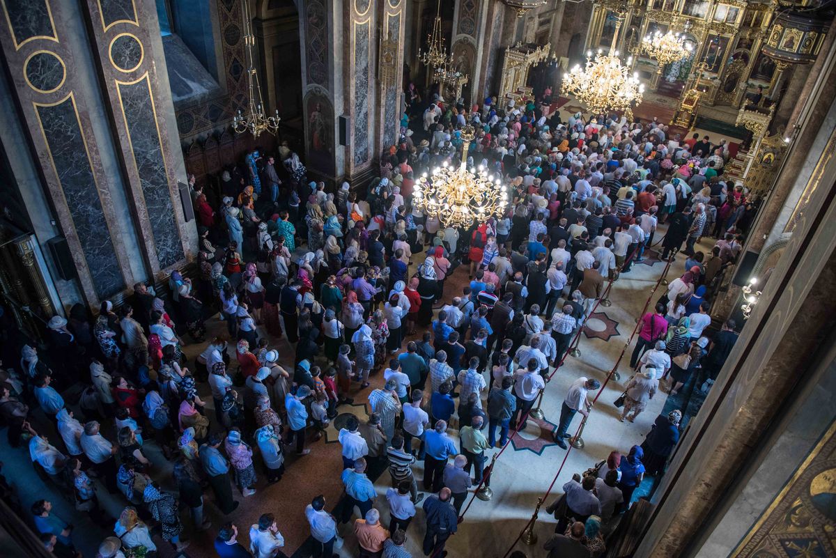 Pogorârea Duhului Sfânt la Catedrala Mitropolitană din Iași