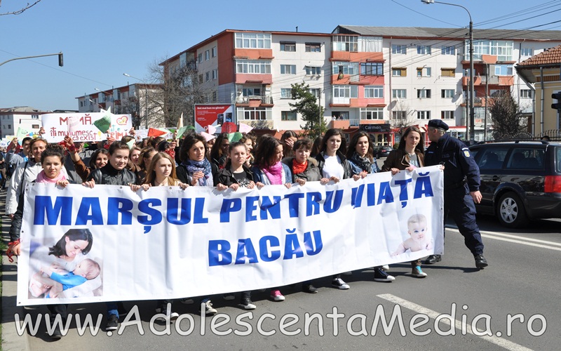 „Marşul pentru viaţă”, la Bacău