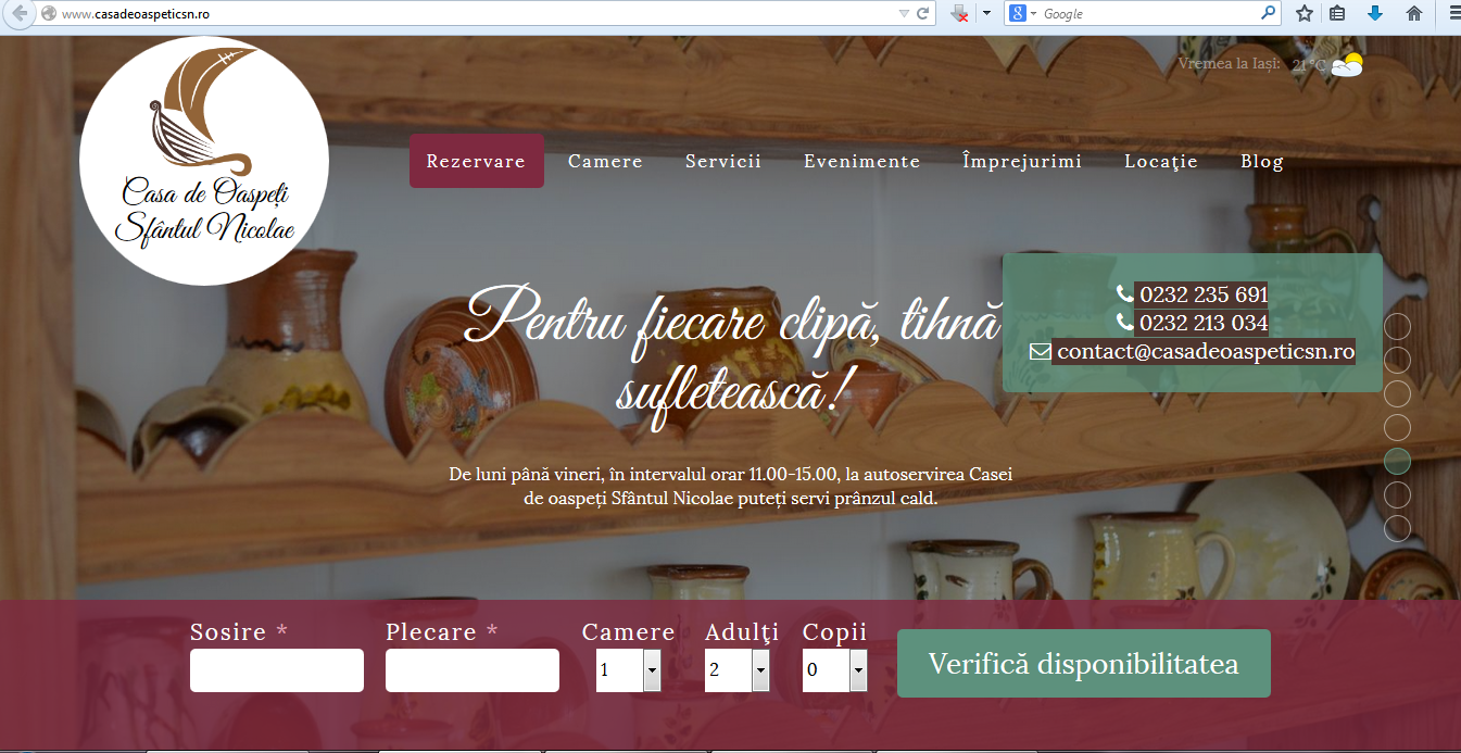 Lansare de site şi concurs, la Casa de oaspeţi „Sfântul Nicolae“