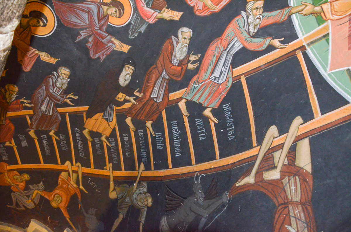 Scara desăvârșirii din biserica voievodală a Pângăraților