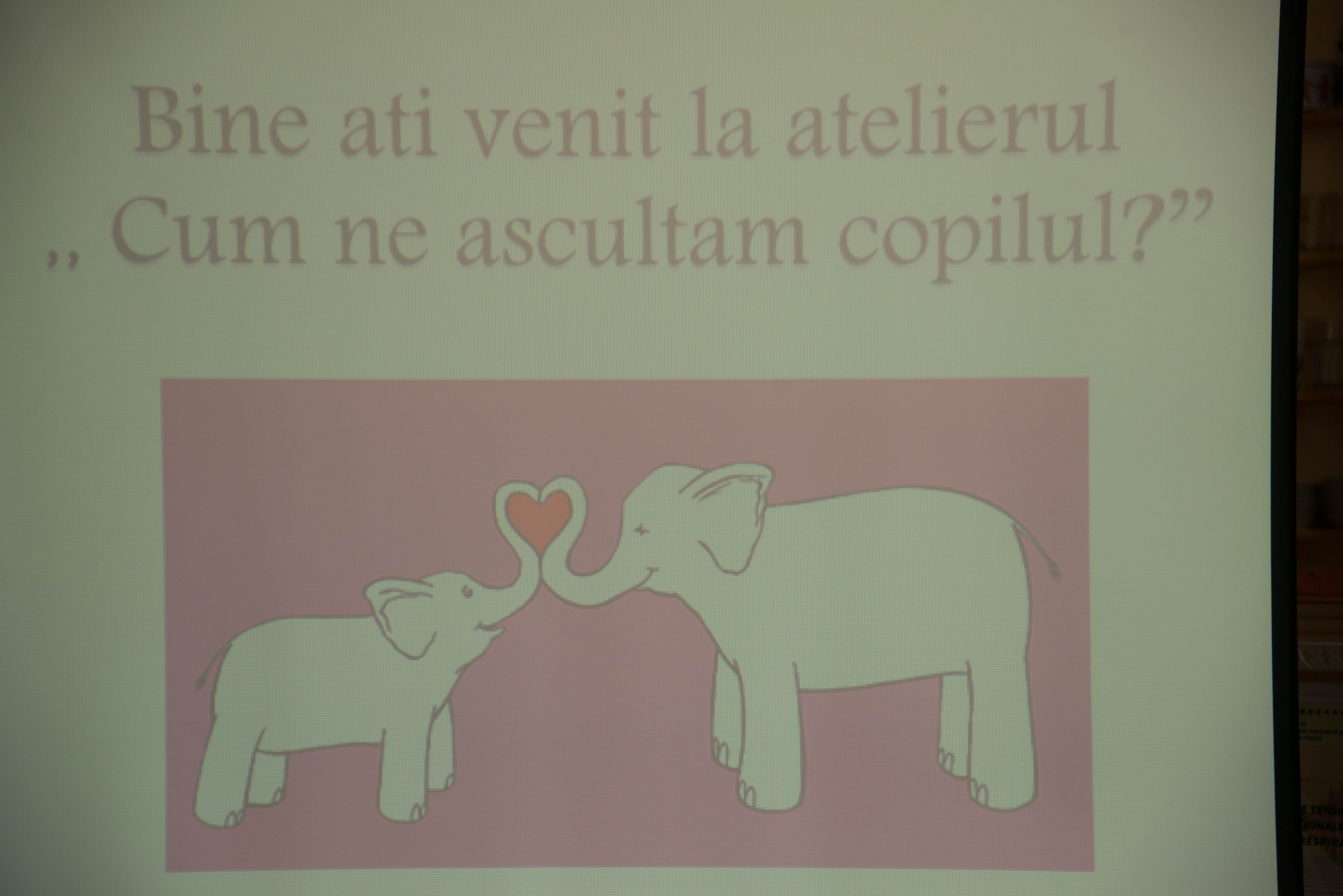 „Cum să ne ascultăm copilul?” – un nou atelier în cadrul „Săptămânii pentru familie”