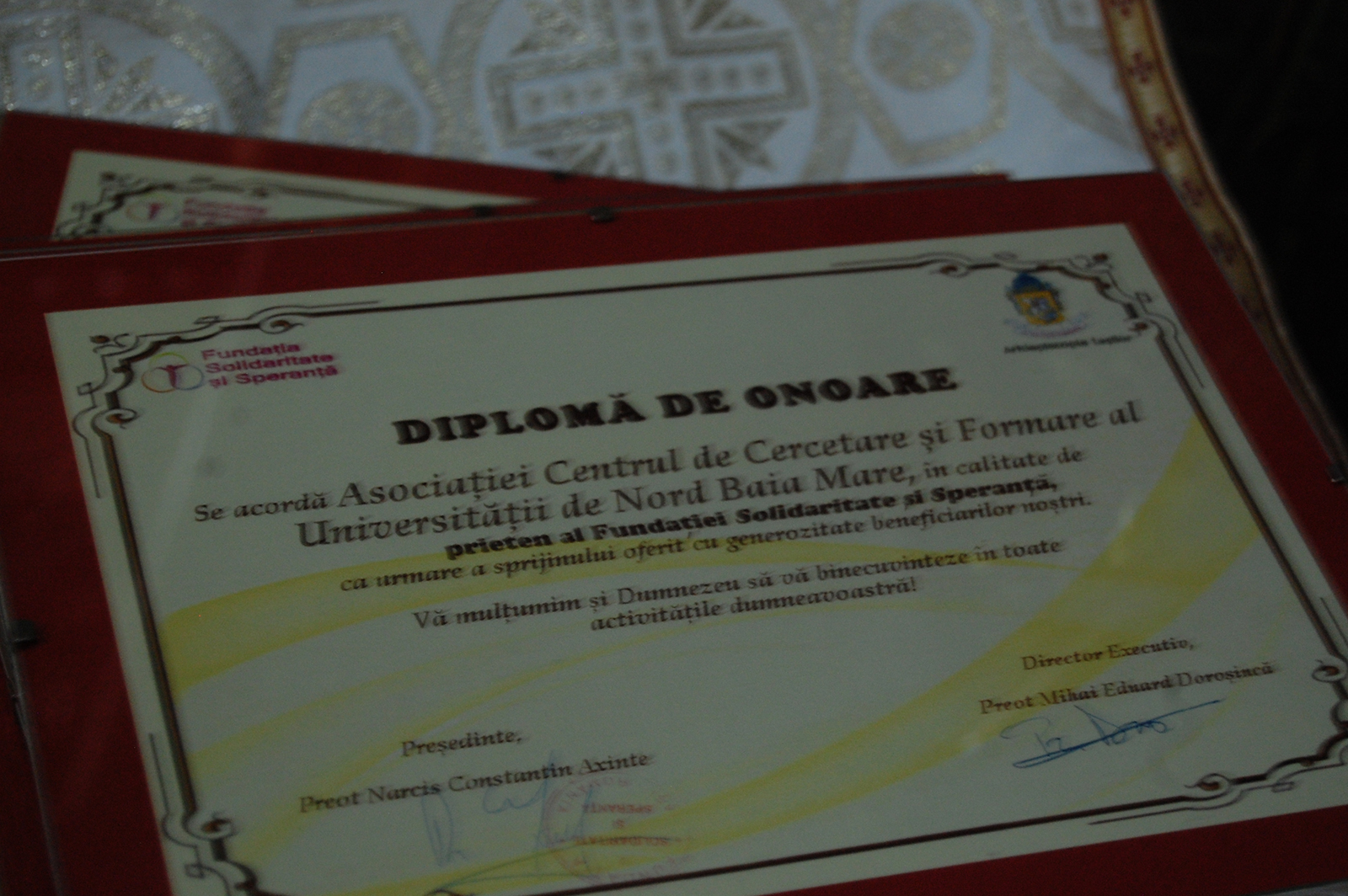 Clipe liturgice de mulțumire pentru Fundația Solidaritate și Speranță din Iași