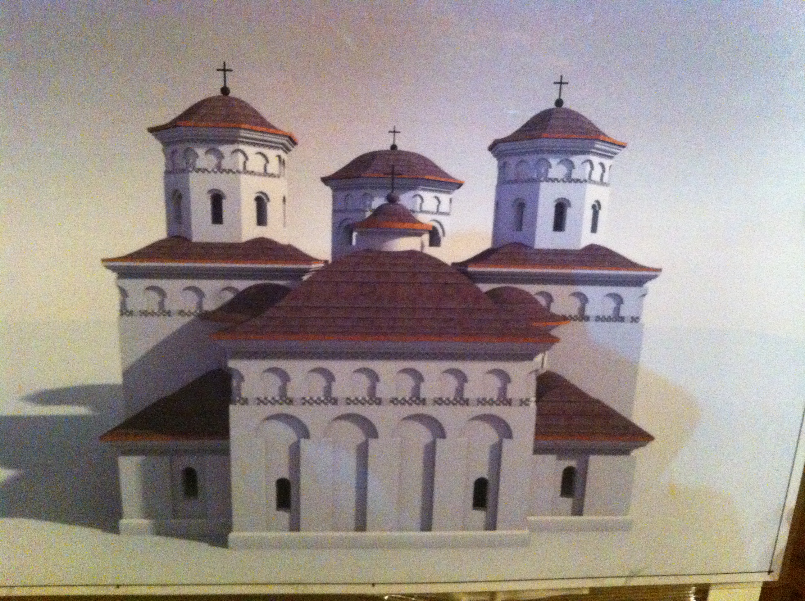 Macheta bisericii din Andrieşeni Lucrări de amploare la biserica din Andrieşeni