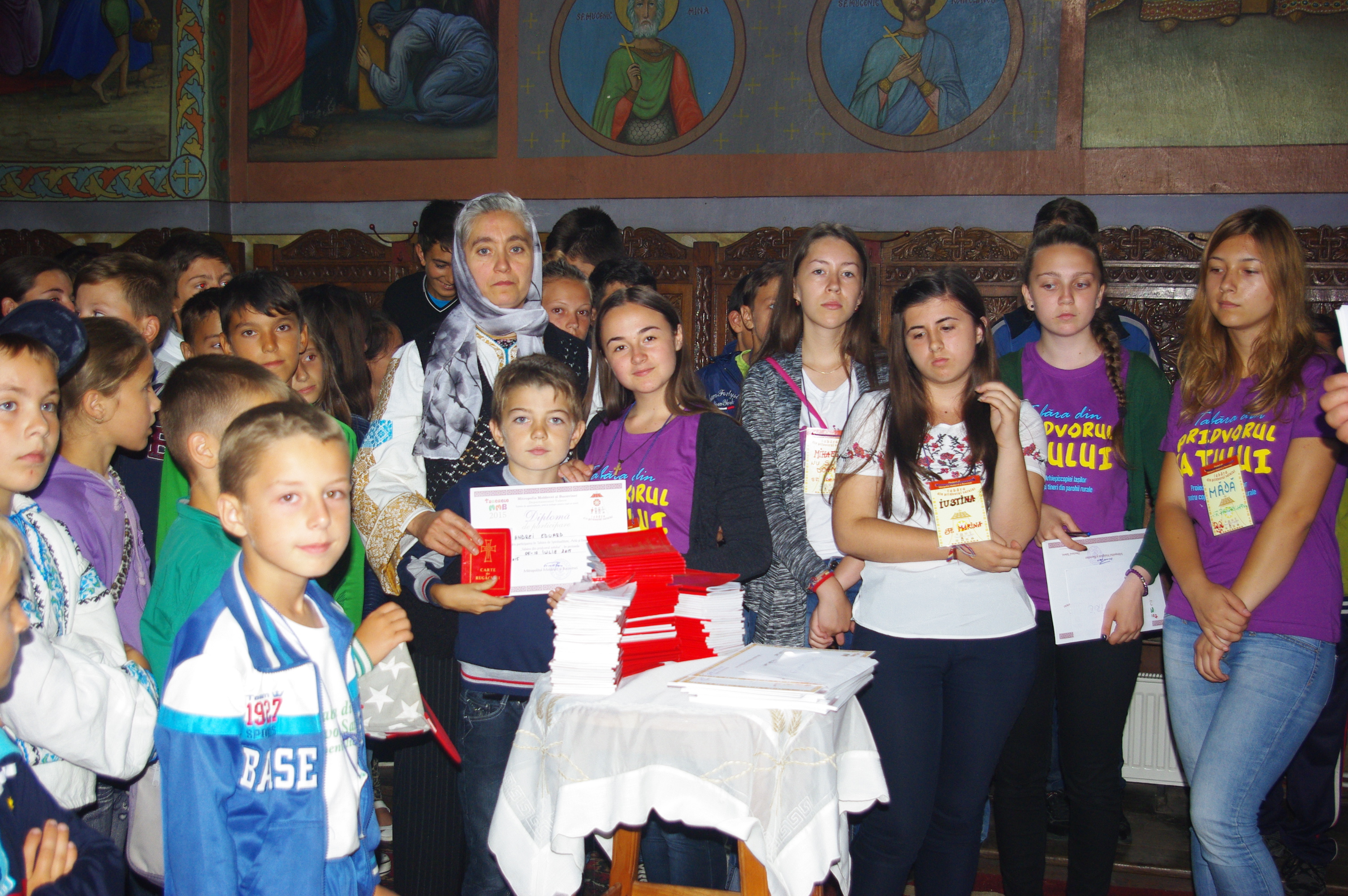 Bucurie , joc și rugăciune în tabăra de la parohia Urecheni