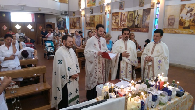 Taina Sfântului Maslu în parohia Viareggio