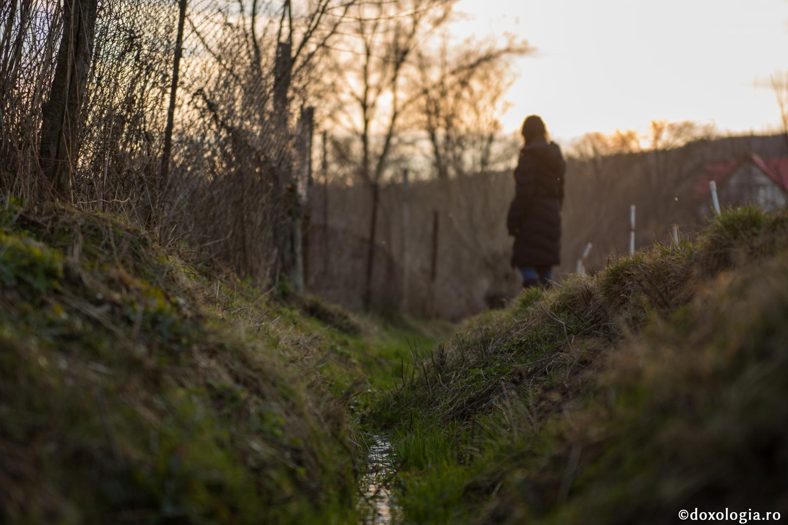 tânără în natură