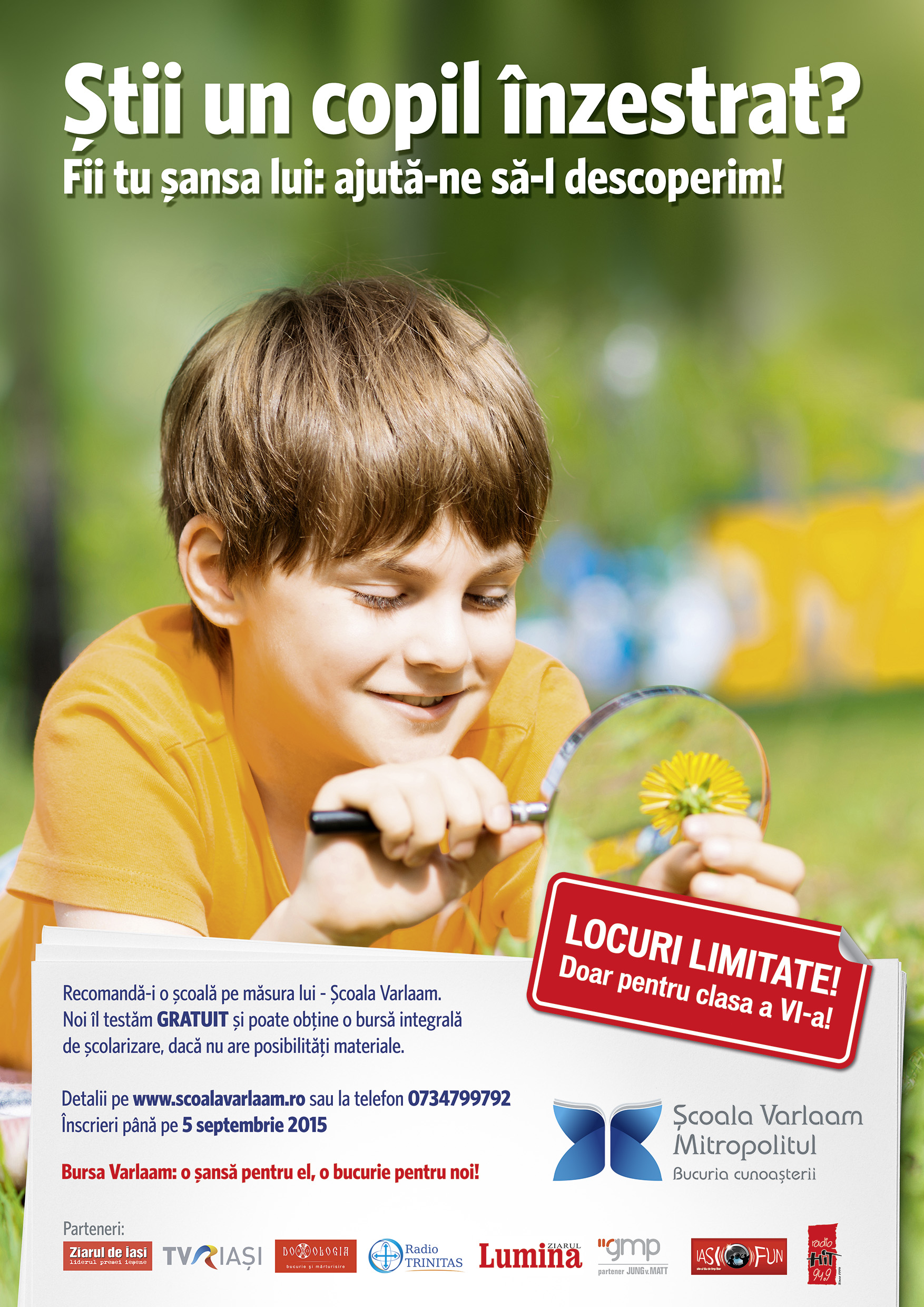 Bursa „Varlaam“, o şansă pentru copiii înzestraţi