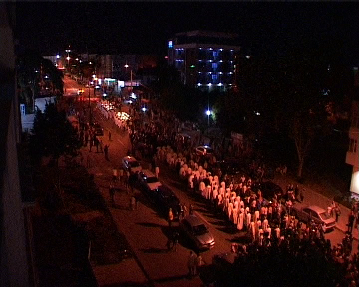 Procesiune religioasă pe străzile Mangaliei Procesiune religioasă pe străzile Mangaliei