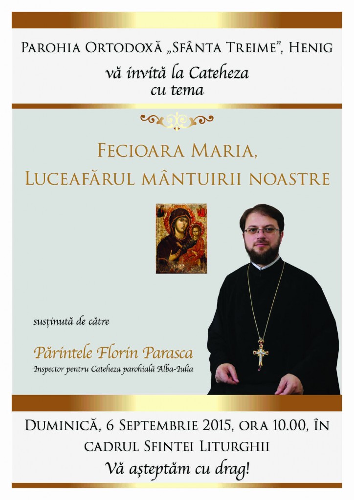 Cateheză în parohia „Sfânta Treime” din Henig, Alba Iulia