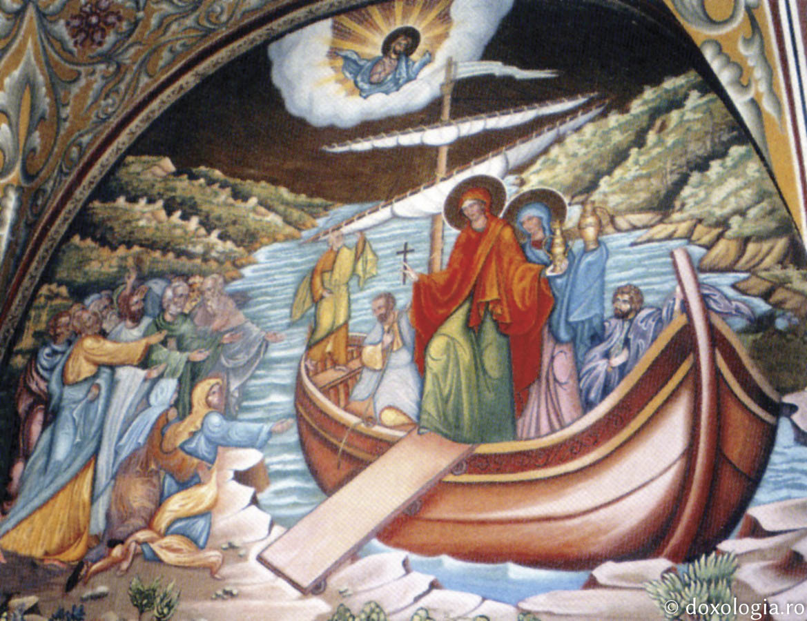 Sfânta Maria Magdalena și Sfânta Maria lui Cleopa în barcă în Zakynthos Sfânta Maria Magdalena și Sfânta Maria lui Cleopa în barcă în Zakynthos