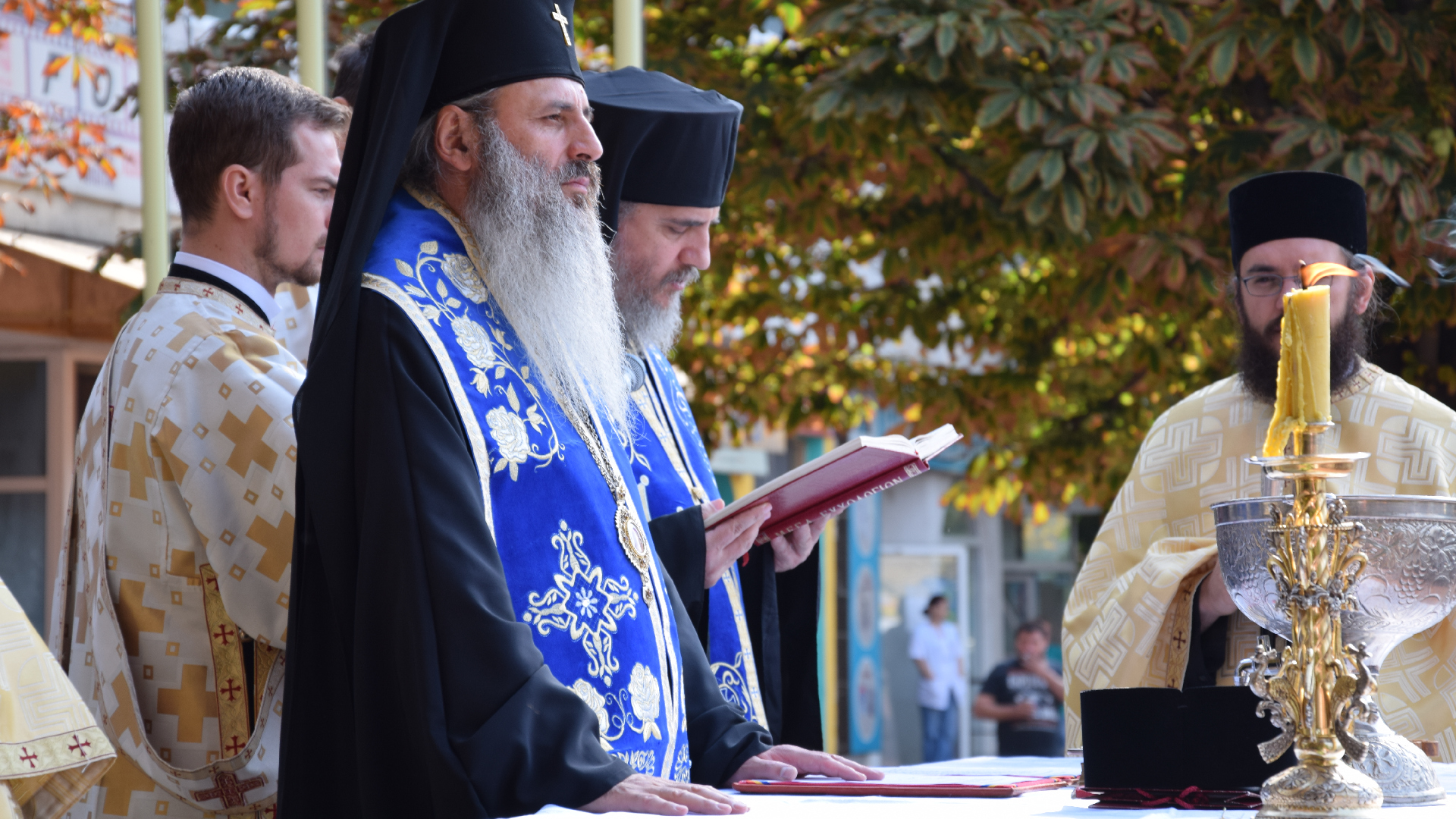 Bustul Arhiepiscopului Ciprului Kyprianos, inaugurat la Iași