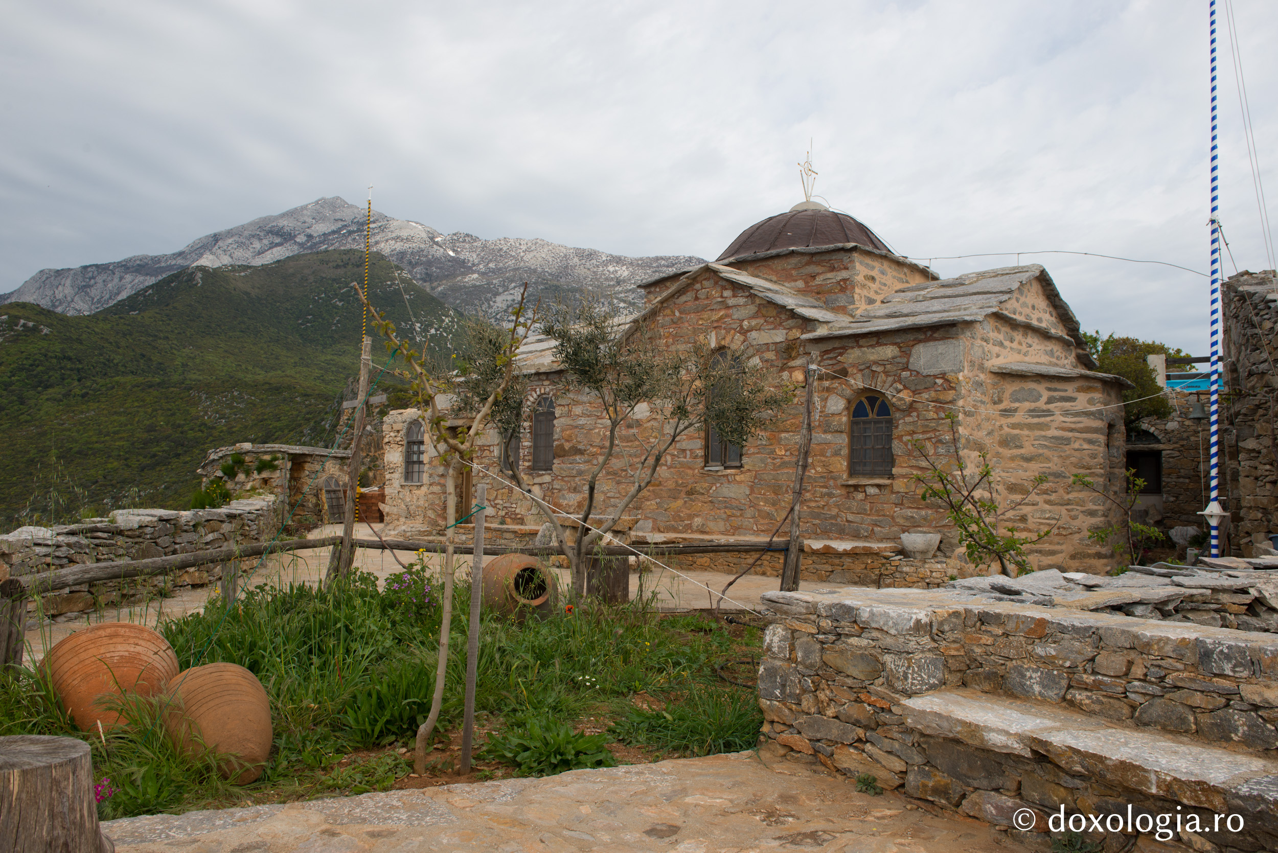 Chilia „Sfântul Mina” – Vigla, Athos / Foto: Pr. Silviu Cluci Chilia „Sfântul Mina” – Vigla, Athos
