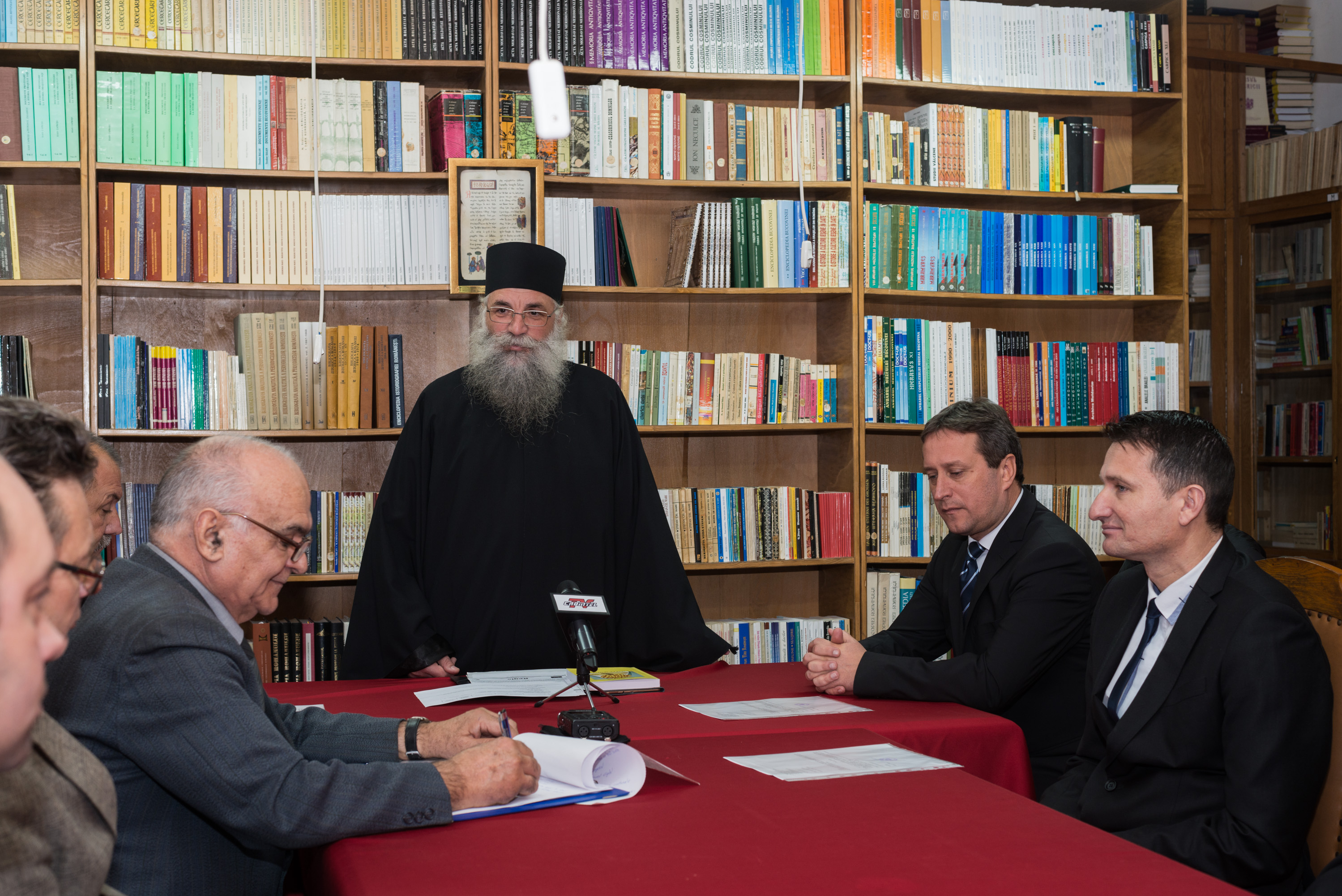 Conferință de presă la încheierea proiectului de restaurare, modernizare și conservare de la Mănăstirea Putna